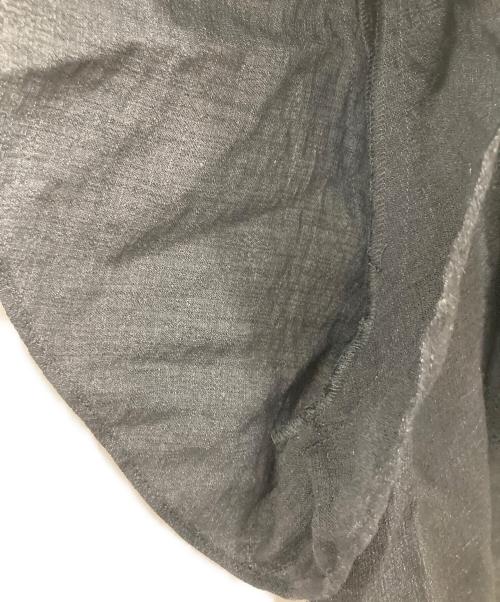 Noble（ノーブル）Noble (ノーブル) ファジーリネンスクエアケープブラウス グレー サイズ:Freeの古着・服飾アイテム