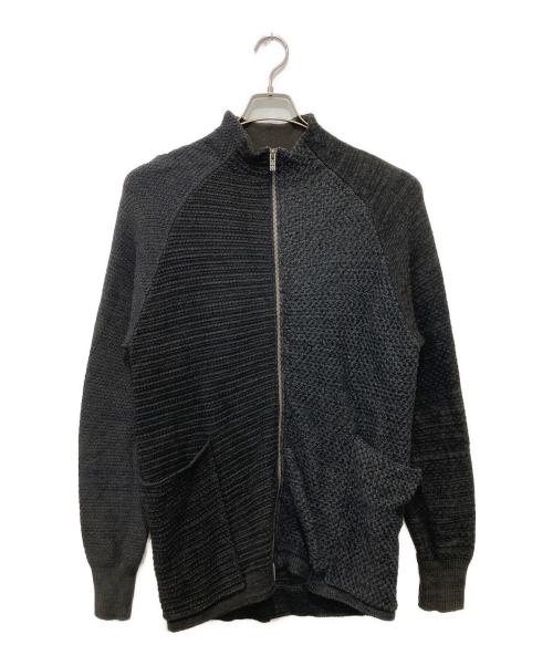 DEVOA（デヴォア）DEVOA (デヴォア) ジップアップカシミヤニット ブラック サイズ:3の古着・服飾アイテム