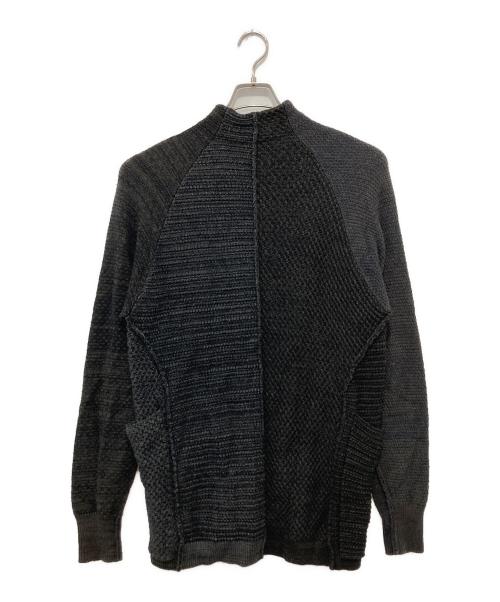DEVOA（デヴォア）DEVOA (デヴォア) ジップアップカシミヤニット ブラック サイズ:3の古着・服飾アイテム
