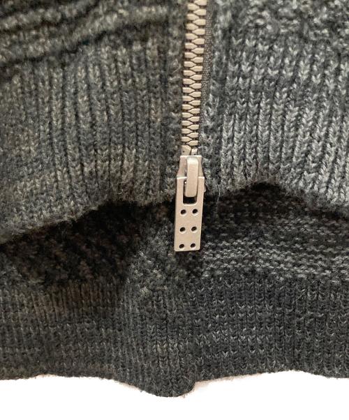 DEVOA（デヴォア）DEVOA (デヴォア) ジップアップカシミヤニット ブラック サイズ:3の古着・服飾アイテム