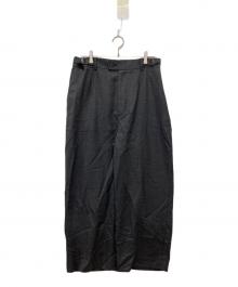 INSCRIRE（アンスクリア）の古着「サイドベルトスラックス」｜グレー