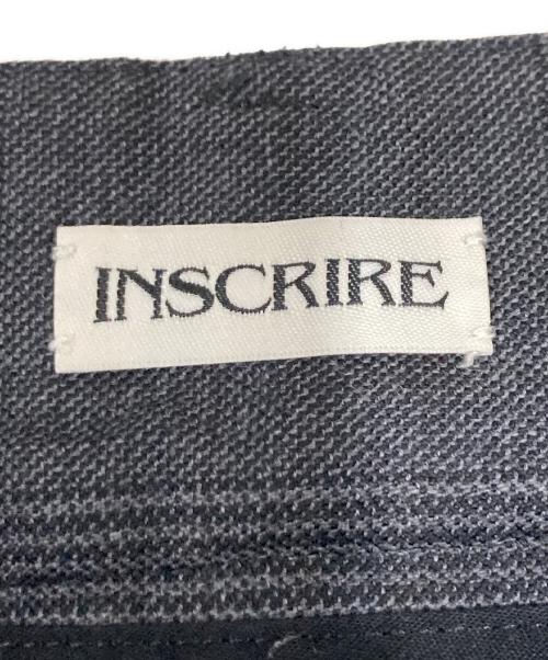 INSCRIRE（アンスクリア）INSCRIRE (アンスクリア) サイドベルトスラックス グレー サイズ:2の古着・服飾アイテム