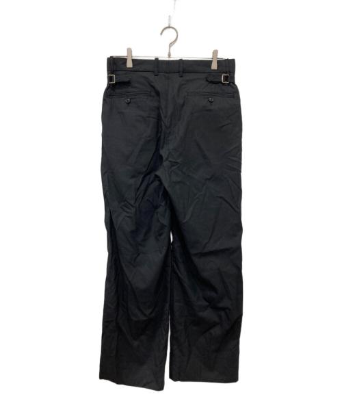 ULTERIOR（アルテリア）ULTERIOR (アルテリア) SUPER FINE WOOL TROPICAL TUCKED TROUSERS ブラック サイズ:4の古着・服飾アイテム
