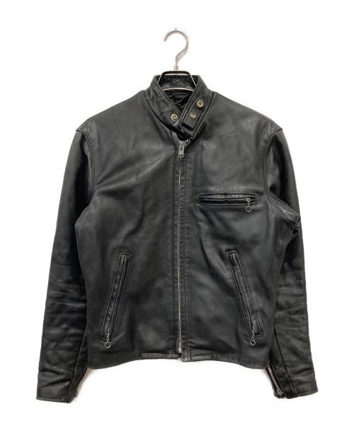 Schott（ショット）Schott (ショット) シングルライダースジャケット ブラック サイズ:34の古着・服飾アイテム