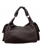 BOTTEGA VENETAボッテガベネタ）の古着「イントレチャートレザーハンドバッグ」｜ブラウン