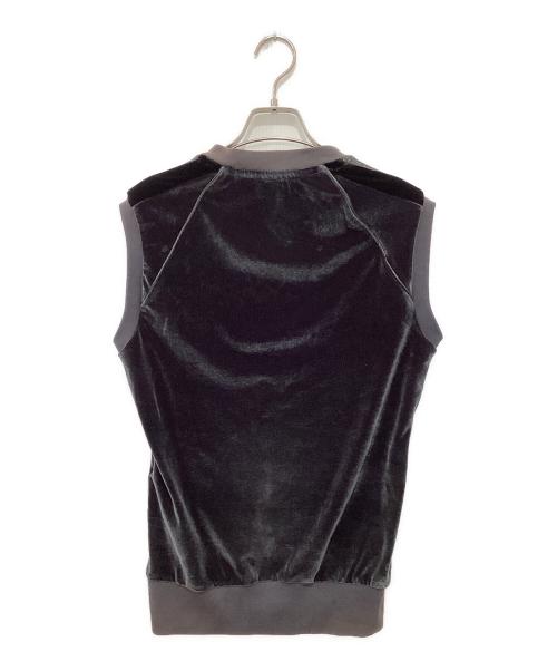 DOLCE & GABBANA（ドルチェ＆ガッバーナ）DOLCE & GABBANA (ドルチェ＆ガッバーナ) ベロアベスト ブラウン×ブラック サイズ:XSの古着・服飾アイテム