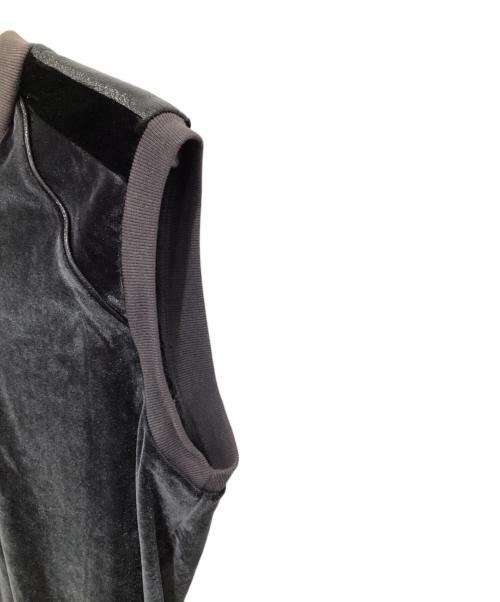 DOLCE & GABBANA（ドルチェ＆ガッバーナ）DOLCE & GABBANA (ドルチェ＆ガッバーナ) ベロアベスト ブラウン×ブラック サイズ:XSの古着・服飾アイテム