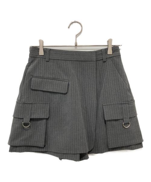 MAISON SPECIAL（メゾンスペシャル）MAISON SPECIAL (メゾンスペシャル) スーチングキュロットスカート グレー サイズ:36の古着・服飾アイテム