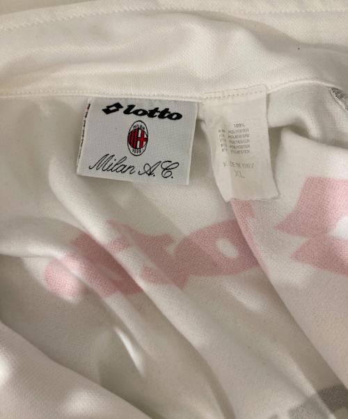 LOTTO（ロット）LOTTO (ロット) トラックジャケット/AC Milan ホワイト サイズ:XLの古着・服飾アイテム