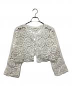 IENAイエナ）の古着「コードエンブロイダリーカーディガン」｜ホワイト