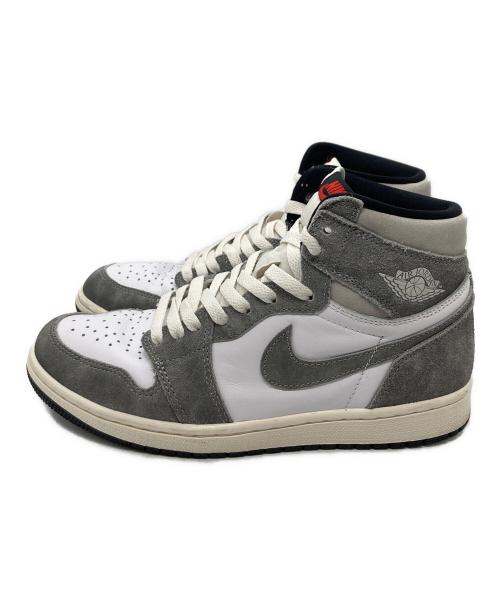 NIKE（ナイキ）NIKE (ナイキ) ローカットスニーカー/ナイキ エアジョーダン1 レトロ ハイ OG ホワイト×グレー サイズ:26.5cmの古着・服飾アイテム