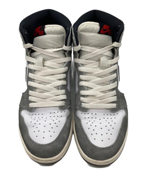 NIKE（ナイキ）NIKE (ナイキ) ローカットスニーカー/ナイキ エアジョーダン1 レトロ ハイ OG ホワイト×グレー サイズ:26.5cmの古着・服飾アイテム