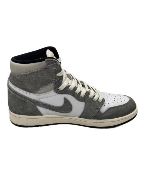 NIKE（ナイキ）NIKE (ナイキ) ローカットスニーカー/ナイキ エアジョーダン1 レトロ ハイ OG ホワイト×グレー サイズ:26.5cmの古着・服飾アイテム