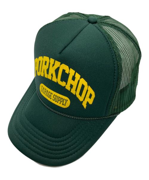 PorkChop（ポークチョップ）PorkChop (ポークチョップ) メッシュキャップ グリーンの古着・服飾アイテム