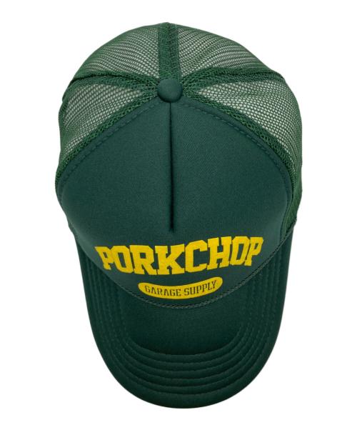 PorkChop（ポークチョップ）PorkChop (ポークチョップ) メッシュキャップ グリーンの古着・服飾アイテム