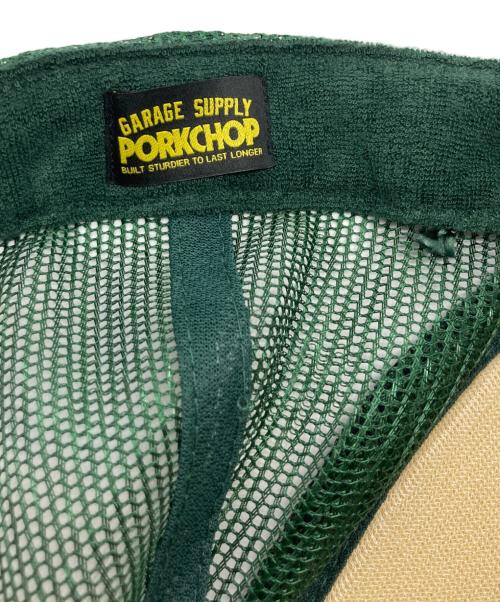 PorkChop（ポークチョップ）PorkChop (ポークチョップ) メッシュキャップ グリーンの古着・服飾アイテム