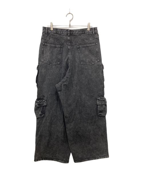 ADRER（アドラー）ADRER (アドラー) parachute cargo pants ブラック サイズ:Lの古着・服飾アイテム
