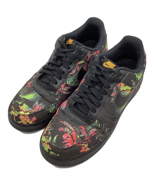 NIKE（ナイキ）NIKE (ナイキ) AIR FORCE 1 BLACK FLORAL/ エアフォ ース1 フローラル ローカットスニーカー  ブラック サイズ:26.5cmの古着・服飾アイテム