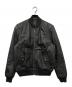 GAP（ギャップ）の古着「LEATHER BOMBER JACKET」｜ブラック