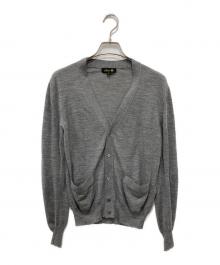 DRAWER（ドゥロワー）の古着「ニットカーディガン」｜グレー