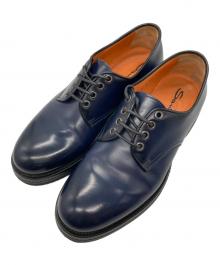 Santoni（サントーニ）の古着「プレーントゥシューズ」｜ネイビー