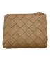BOTTEGA VENETA（ボッテガベネタ）の古着「NAPPA イントレチャート二つ折り財布」｜ベージュ