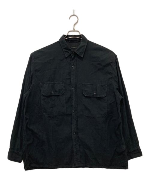 COMOLI（コモリ）COMOLI (コモリ) ベタシャン CPOシャツ ブラック サイズ:3の古着・服飾アイテム