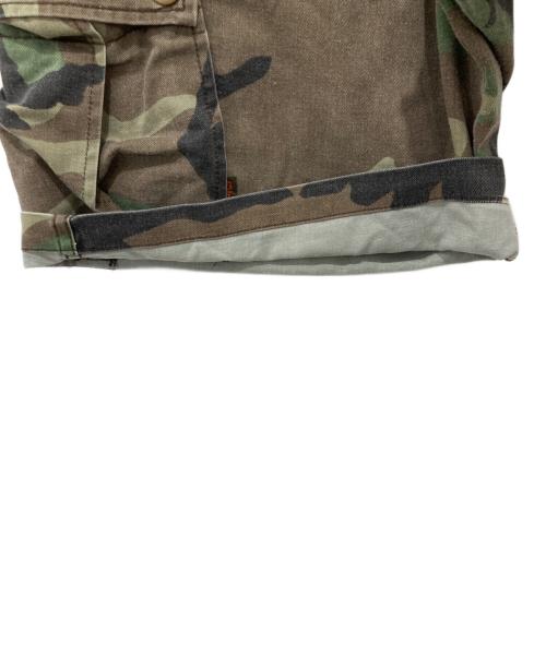 stussy（ステューシー）stussy (ステューシー) カモフラカーゴハーフパンツ/USA製/OLDSTUSSY カーキ サイズ:32の古着・服飾アイテム