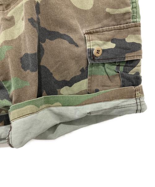 stussy（ステューシー）stussy (ステューシー) カモフラカーゴハーフパンツ/USA製/OLDSTUSSY カーキ サイズ:32の古着・服飾アイテム