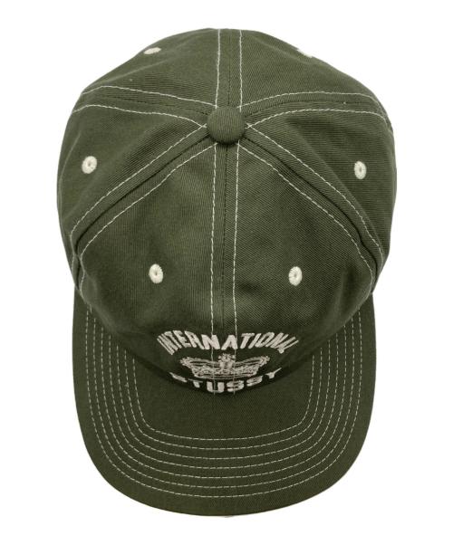 stussy（ステューシー）stussy (ステューシー) MID-DEPTH INTERNATIONAL CROWN STRAPBACK カーキの古着・服飾アイテム