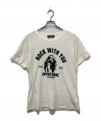 Hysteric Glamourヒステリックグラマー）の古着「ROCK W YOU Tシャツ」｜ホワイト