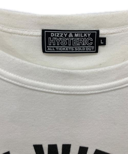 Hysteric Glamour（ヒステリックグラマー）Hysteric Glamour (ヒステリックグラマー) ROCK W YOU Tシャツ ホワイト サイズ:Lの古着・服飾アイテム