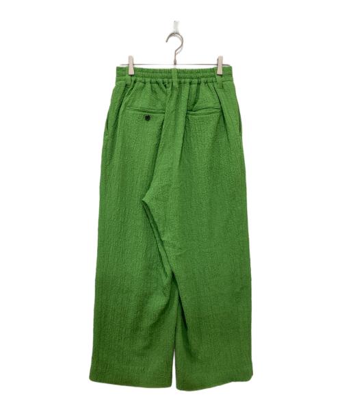 MAISON SPECIAL（メゾンスペシャル）MAISON SPECIAL (メゾンスペシャル) ポコポコ2タックインタックワイドパンツ グリーン サイズ:Mの古着・服飾アイテム