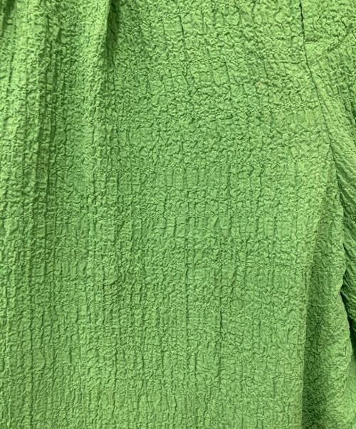 MAISON SPECIAL（メゾンスペシャル）MAISON SPECIAL (メゾンスペシャル) ポコポコ2タックインタックワイドパンツ グリーン サイズ:Mの古着・服飾アイテム