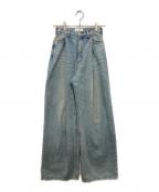 CLANE×suzuクラネ）の古着「TUCK WIDE DENIM PANTS」｜インディゴ