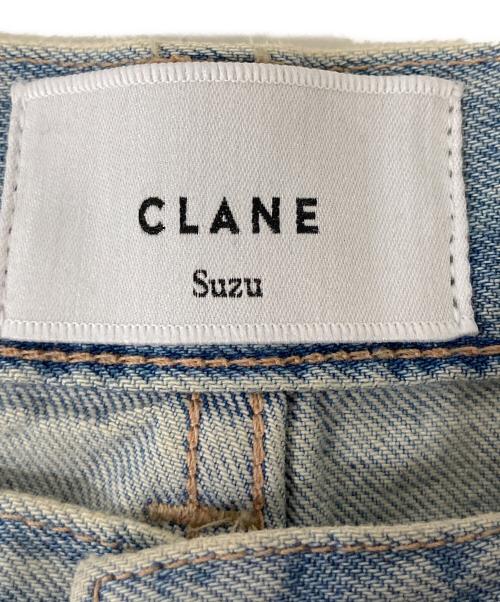 CLANE（クラネ）CLANE (クラネ) suzu TUCK WIDE DENIM PANTS インディゴの古着・服飾アイテム