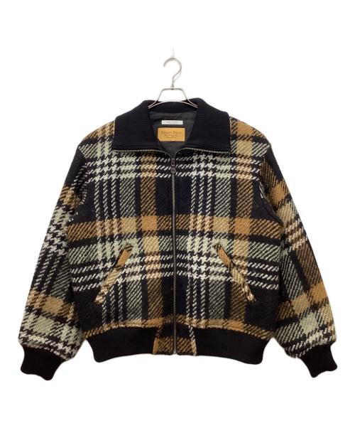 JOURNAL STANDARD（ジャーナルスタンダード）JOURNAL STANDARD (ジャーナルスタンダード) Wool Roving ビッグチェック ブルゾン ブラック×ブラウン サイズ:Lの古着・服飾アイテム