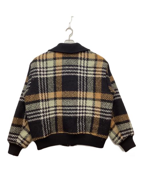 JOURNAL STANDARD（ジャーナルスタンダード）JOURNAL STANDARD (ジャーナルスタンダード) Wool Roving ビッグチェック ブルゾン ブラック×ブラウン サイズ:Lの古着・服飾アイテム
