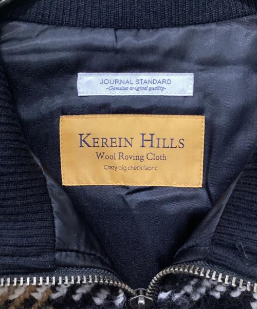 JOURNAL STANDARD（ジャーナルスタンダード）JOURNAL STANDARD (ジャーナルスタンダード) Wool Roving ビッグチェック ブルゾン ブラック×ブラウン サイズ:Lの古着・服飾アイテム