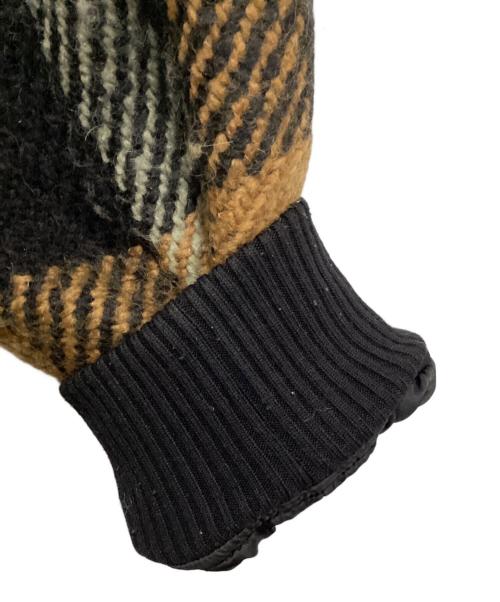 JOURNAL STANDARD（ジャーナルスタンダード）JOURNAL STANDARD (ジャーナルスタンダード) Wool Roving ビッグチェック ブルゾン ブラック×ブラウン サイズ:Lの古着・服飾アイテム