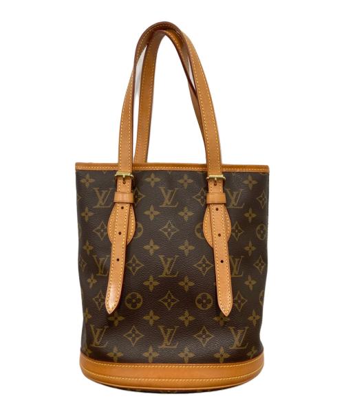 LOUIS VUITTON（ルイ ヴィトン）LOUIS VUITTON (ルイ ヴィトン) プチ・バケット モノグラム・キャンバス ブラウンの古着・服飾アイテム
