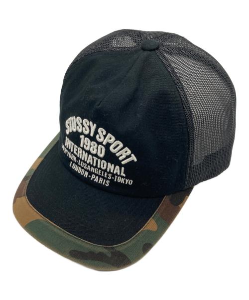 stussy（ステューシー）stussy (ステューシー) TRUCKER INTERNATIONAL SNAPBACK カーキ×ブラック サイズ:　の古着・服飾アイテム