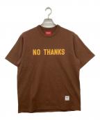 SUPREMEシュプリーム）の古着「No Thanks S/S Top」｜ブラウン