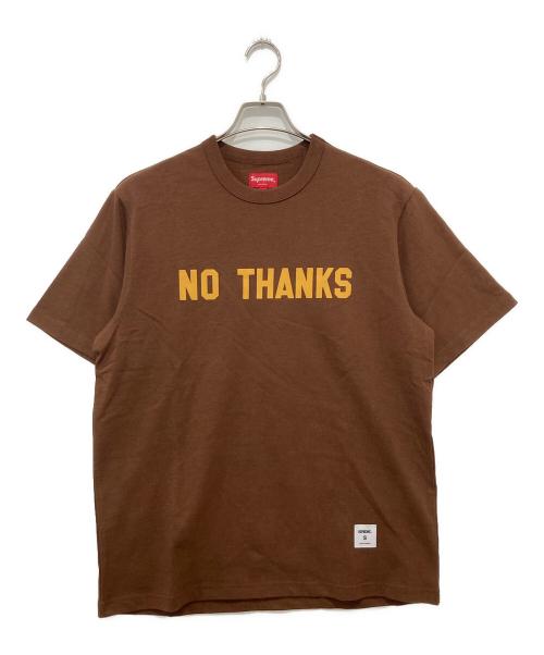 SUPREME（シュプリーム）SUPREME (シュプリーム) No Thanks S/S Top ブラウン サイズ:Sの古着・服飾アイテム