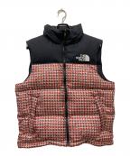 THE NORTH FACE×SUPREMEザ ノース フェイス×シュプリーム）の古着「Studded Nuptse Vest」｜ブラック×オレンジ