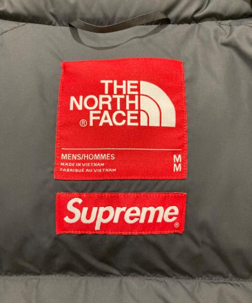 THE NORTH FACE（ザ ノース フェイス）THE NORTH FACE (ザ ノース フェイス) SUPREME (シュプリーム) Studded Nuptse Vest ブラック×オレンジ サイズ:Mの古着・服飾アイテム