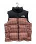 THE NORTH FACE（ザ ノース フェイス）の古着「Studded Nuptse Vest」｜ブラック×オレンジ