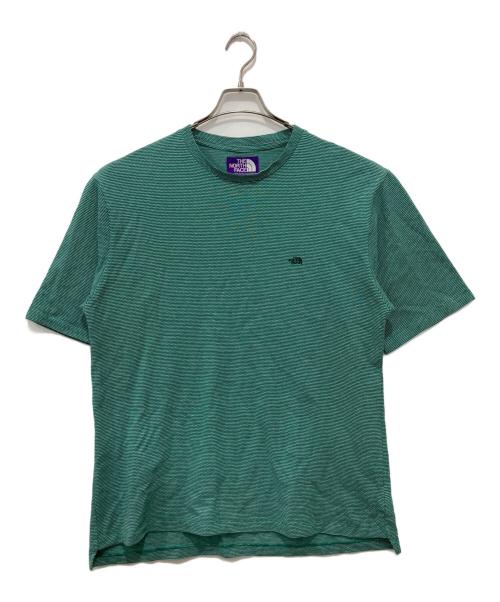 THE NORTHFACE PURPLELABEL（ザ・ノースフェイス パープルレーベル）THE NORTHFACE PURPLELABEL (ザ・ノースフェイス パープルレーベル) Moss Stitch Field H/S Tee グリーン サイズ:Mの古着・服飾アイテム