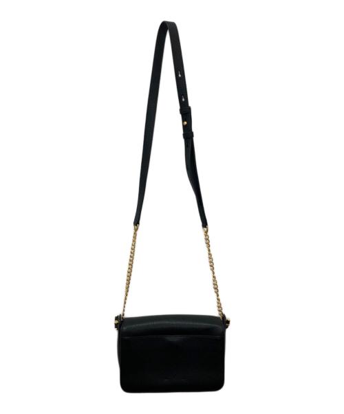 TORY BURCH（トリーバーチ）TORY BURCH (トリーバーチ) レザーショルダーバッグ ブラックの古着・服飾アイテム