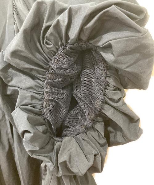 ELLIE（エリー）ELLIE (エリー) 2WAYハーフボリュームスリーブブラウス ネイビー サイズ:Fの古着・服飾アイテム